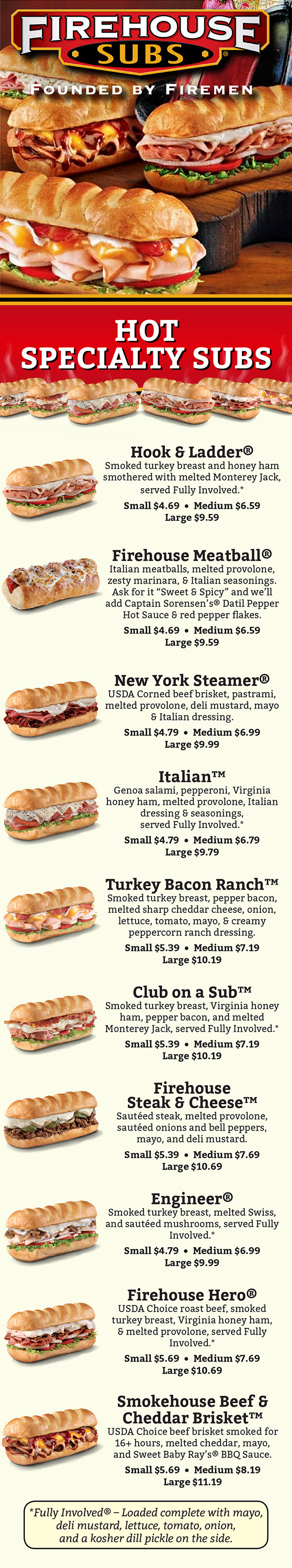 firehouse subs prices