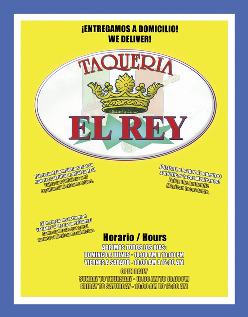 Taqueria El Rey Menu Lincoln Nebraska